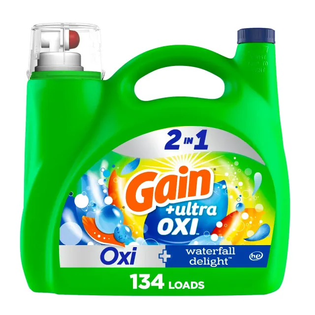 Gain Oxi Waterfall Liquid Laundry Detergent - 194 fl oz