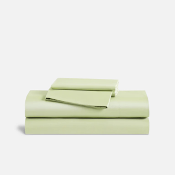 Luxe Sateen Core Sheet Set - color:Seaglass; size: King