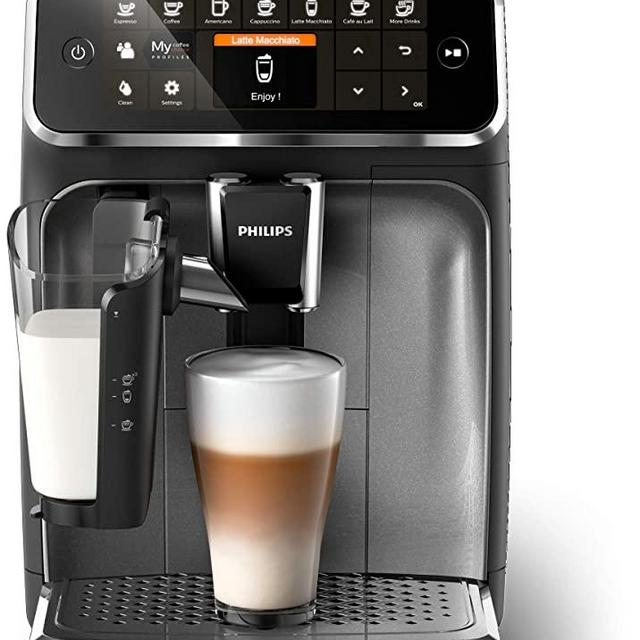 Philips Kitchen Appliances 4300 Fully Automatic Espresso Machine with LatteGo, CR, EP4347/94, one size