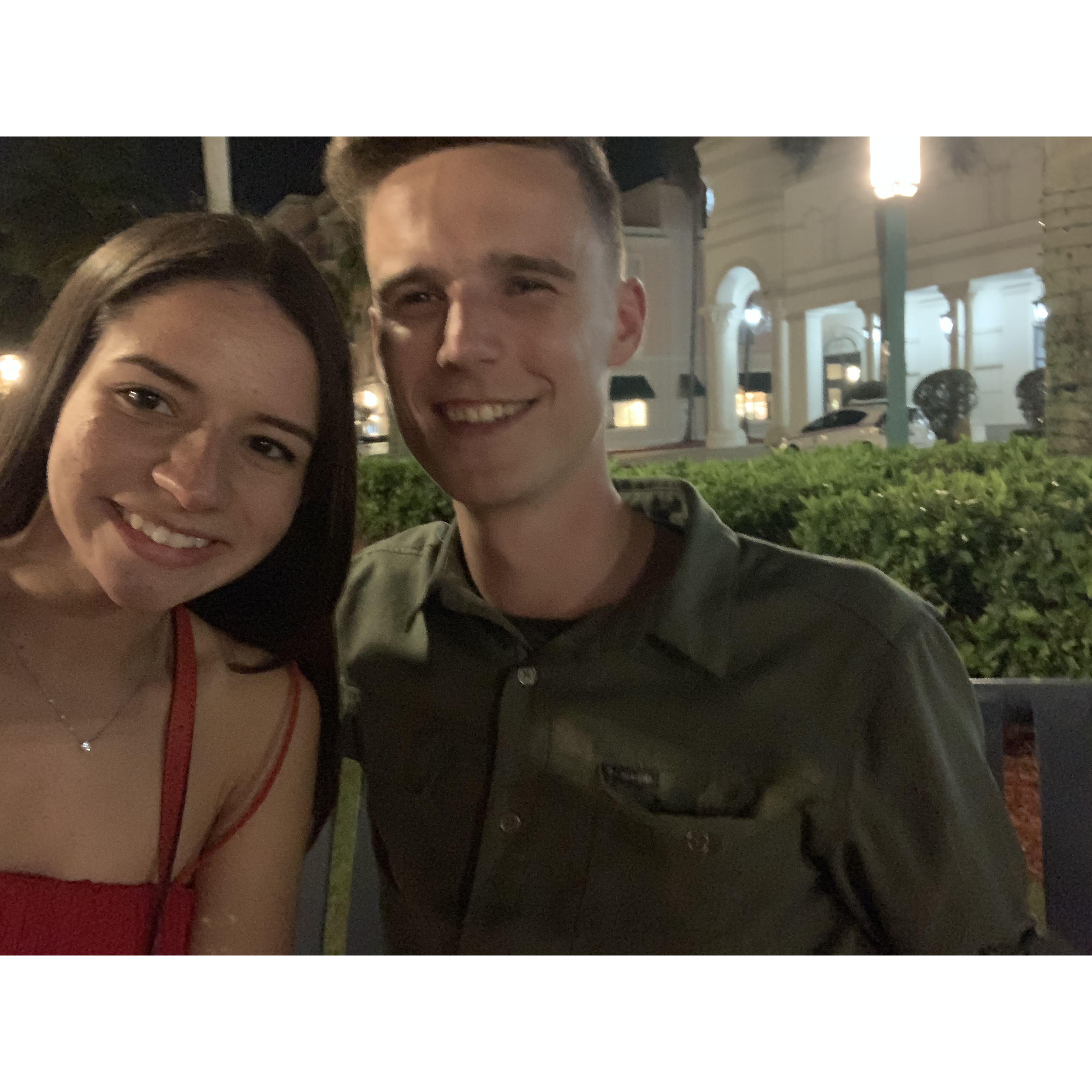 Our first picture on our first date