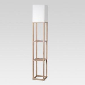 Shelf Floor Lamp Light Wood Includes Energy Efficient Light Bulb - Threshold™