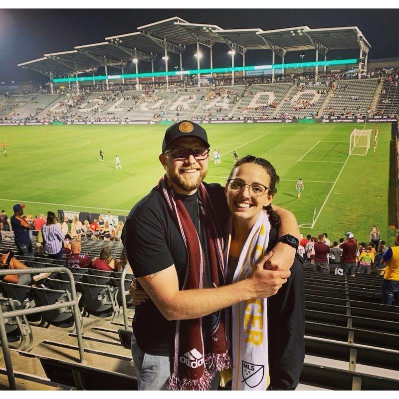 We spent the remainder of our dates with Amber Barnello at Rapids games, the Colorado Pro Soccer team! Zach came around to the idea of "football" eventually!