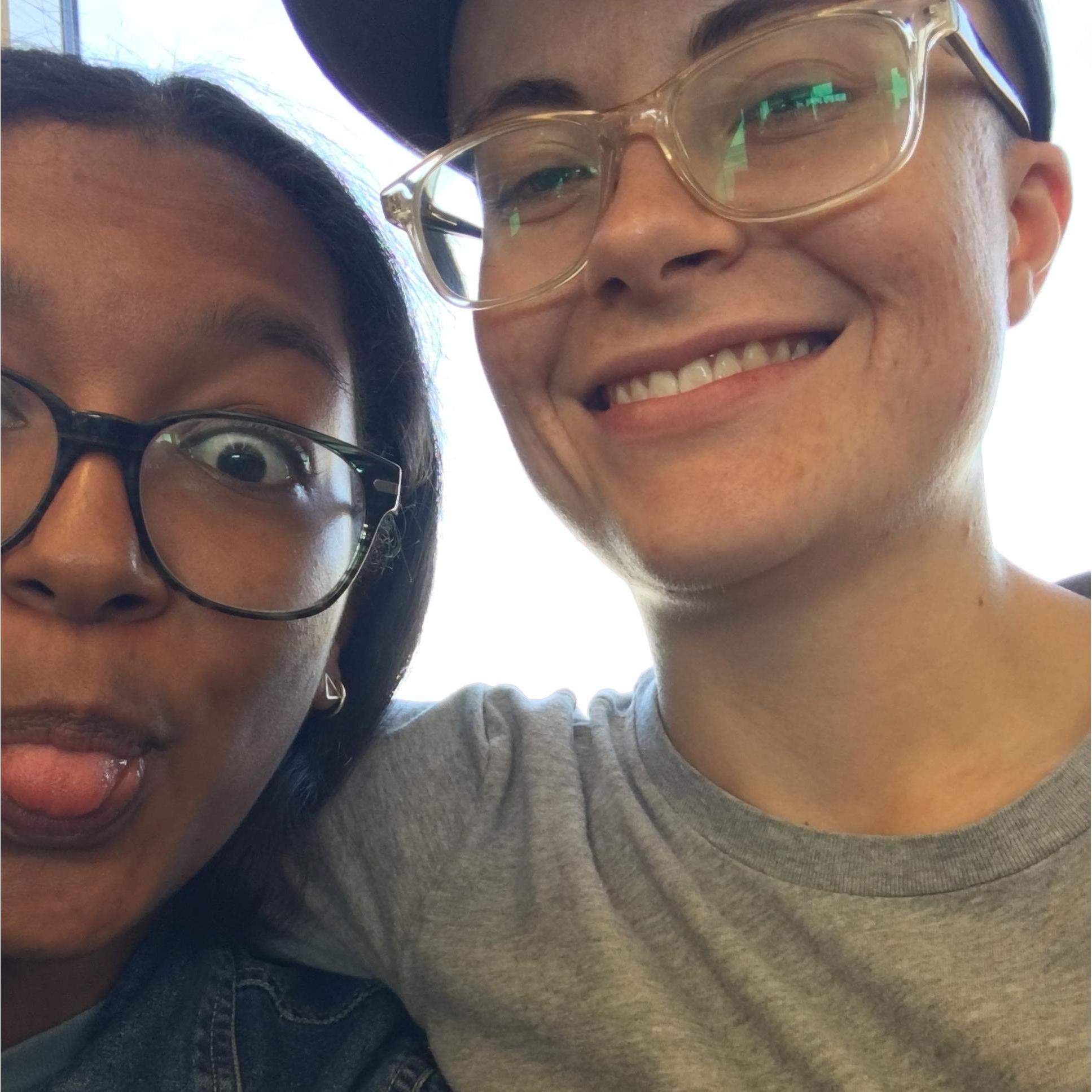 Selfie before Mena's first trip abroad to Montreal! July 31, 2019.