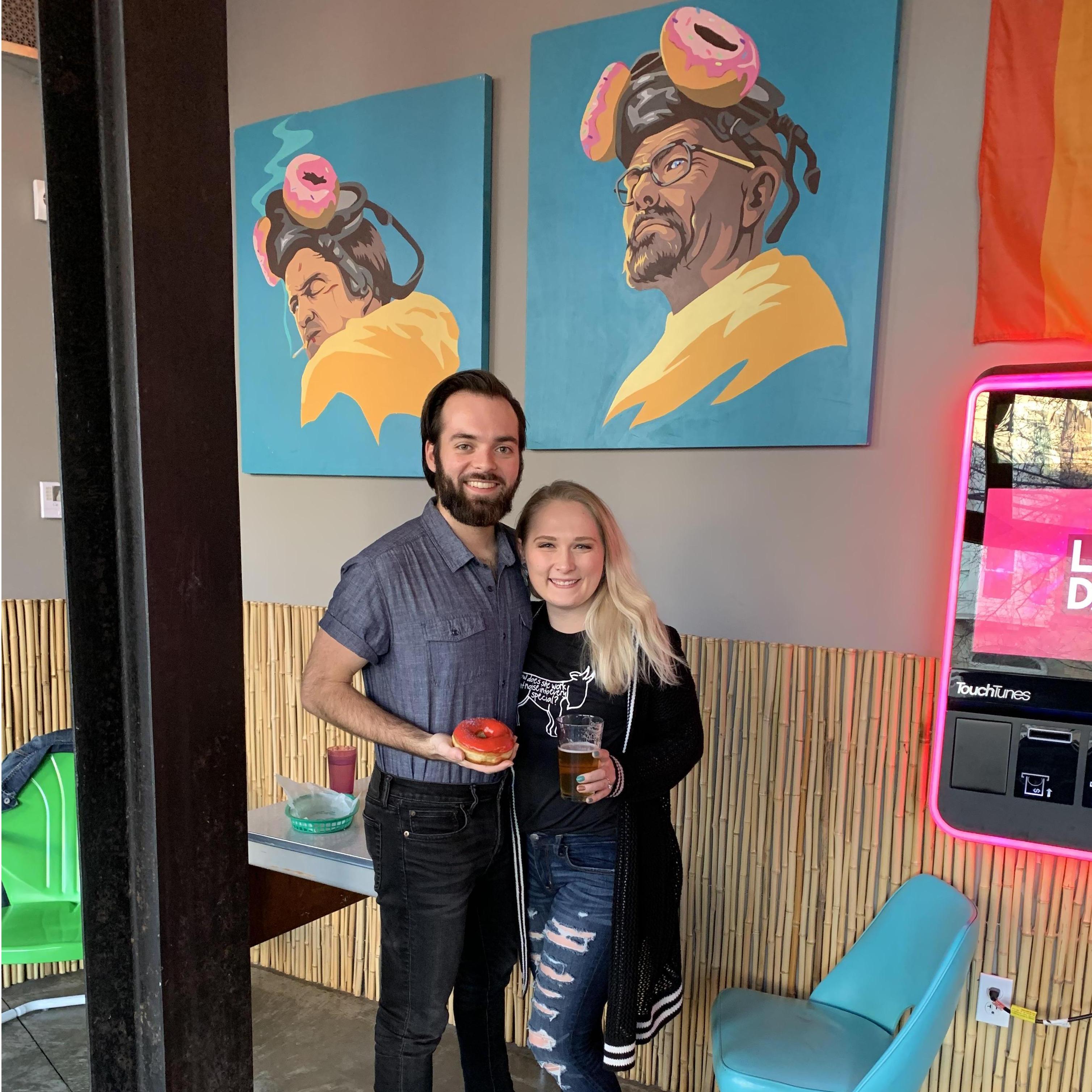 Found our favorite donut stop, Brewnuts! Just one of the amazing spots in Cleveland.