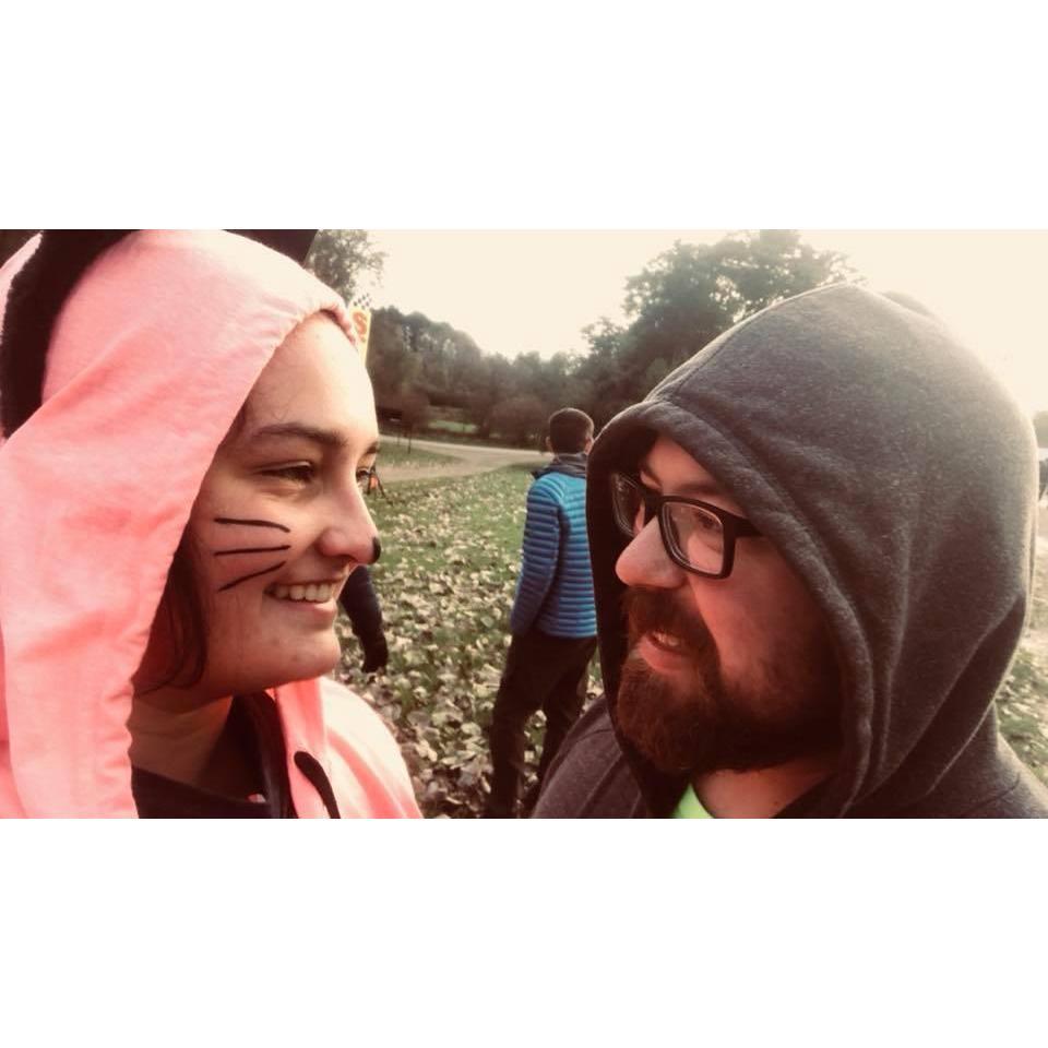 Him "Do you want to do a 5k" 
Her : "Only if I can do it as a pink cat." 
- 10/21/2018 -