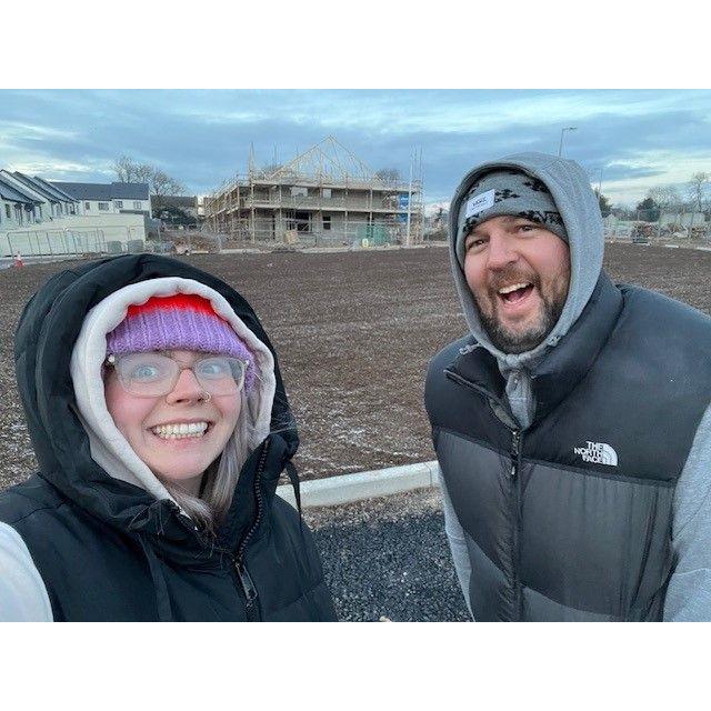 Patiently waiting for our first home together to be built