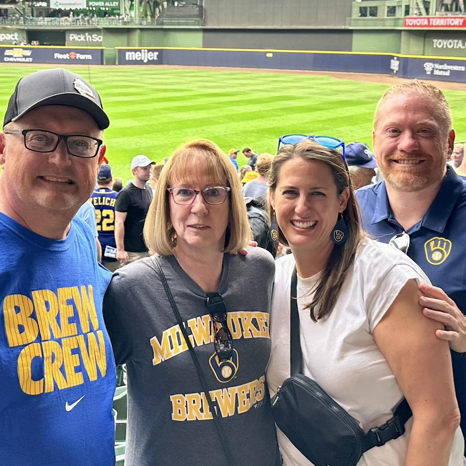 Brewers Game with Becky’s Parents
