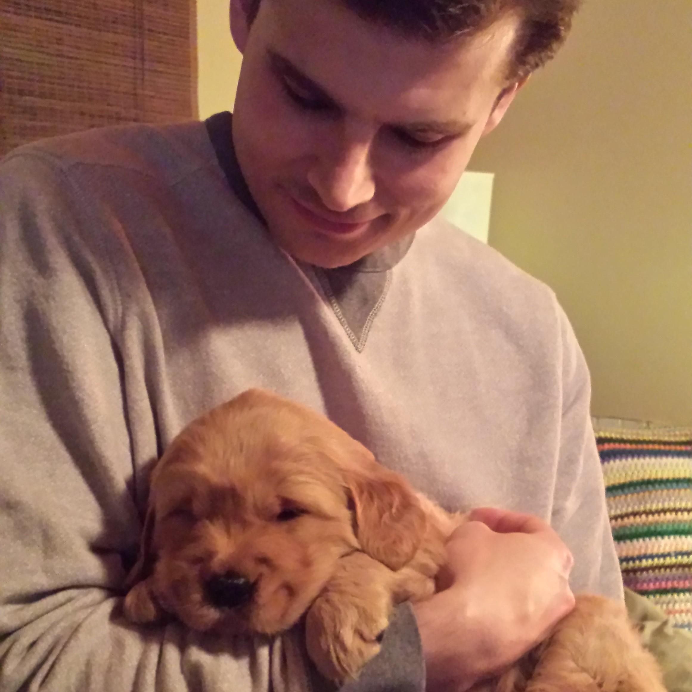 The day we met Riley.