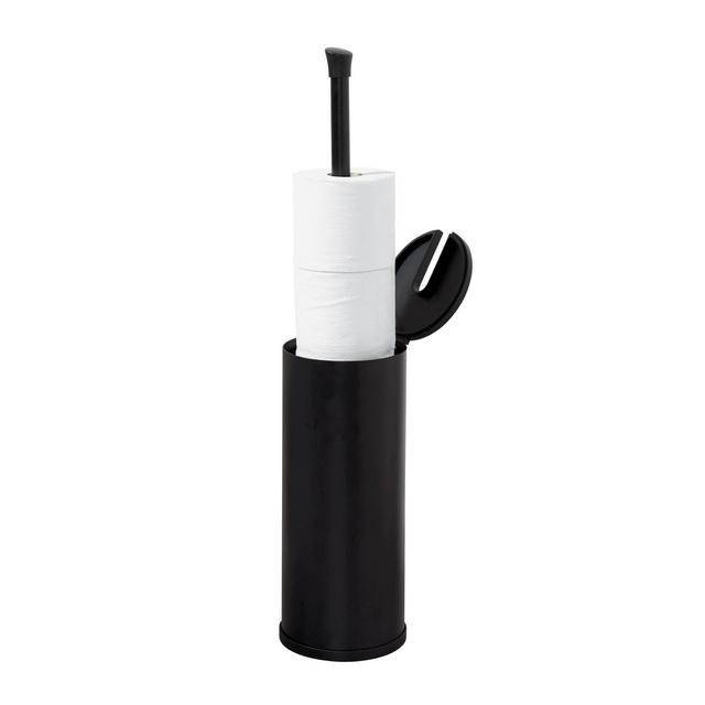 Three Roll Smart Accessories NeverRust Toilet Paper Holder Black - Zenna Home