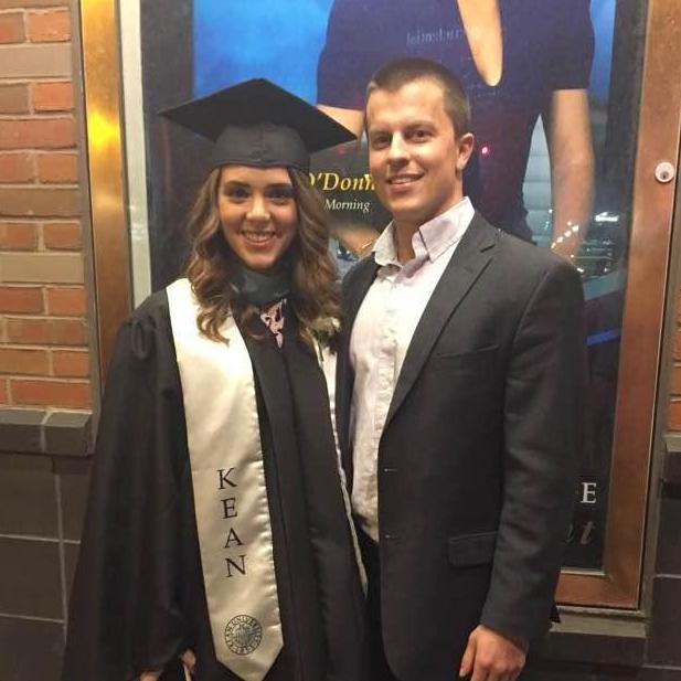 Janine got her Master's degree with Chris by her side!