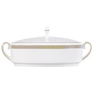 Dinnerware, Lace Gold Covered Vegetable Bowl