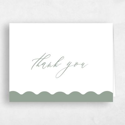 Sage, Green Wedding Thank You - Biltmore Landscape