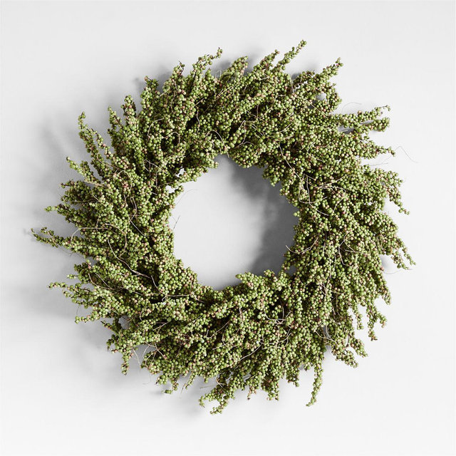 Faux Green Mini Berry Wreath 32"