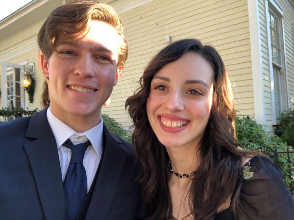 Attending my (Lauren) first wedding. It was for a some friend’s of ours and little did I know I would be engaged about 12 days later!