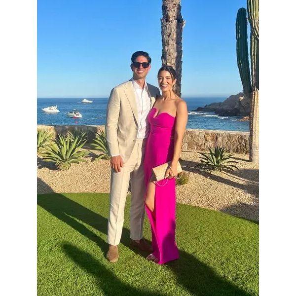 Women's wedding guest attire example