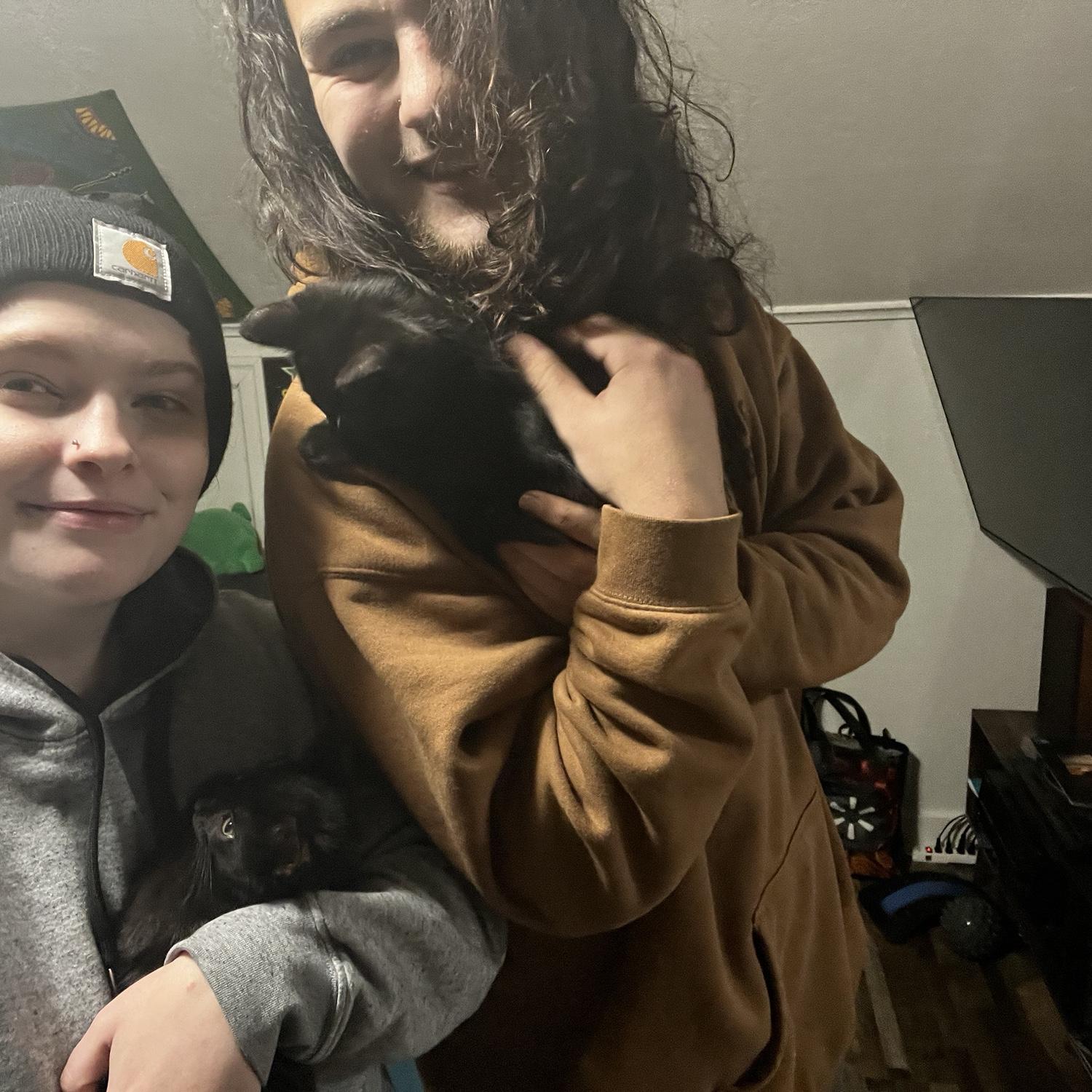 Loving our fur babies Fish and Chip.