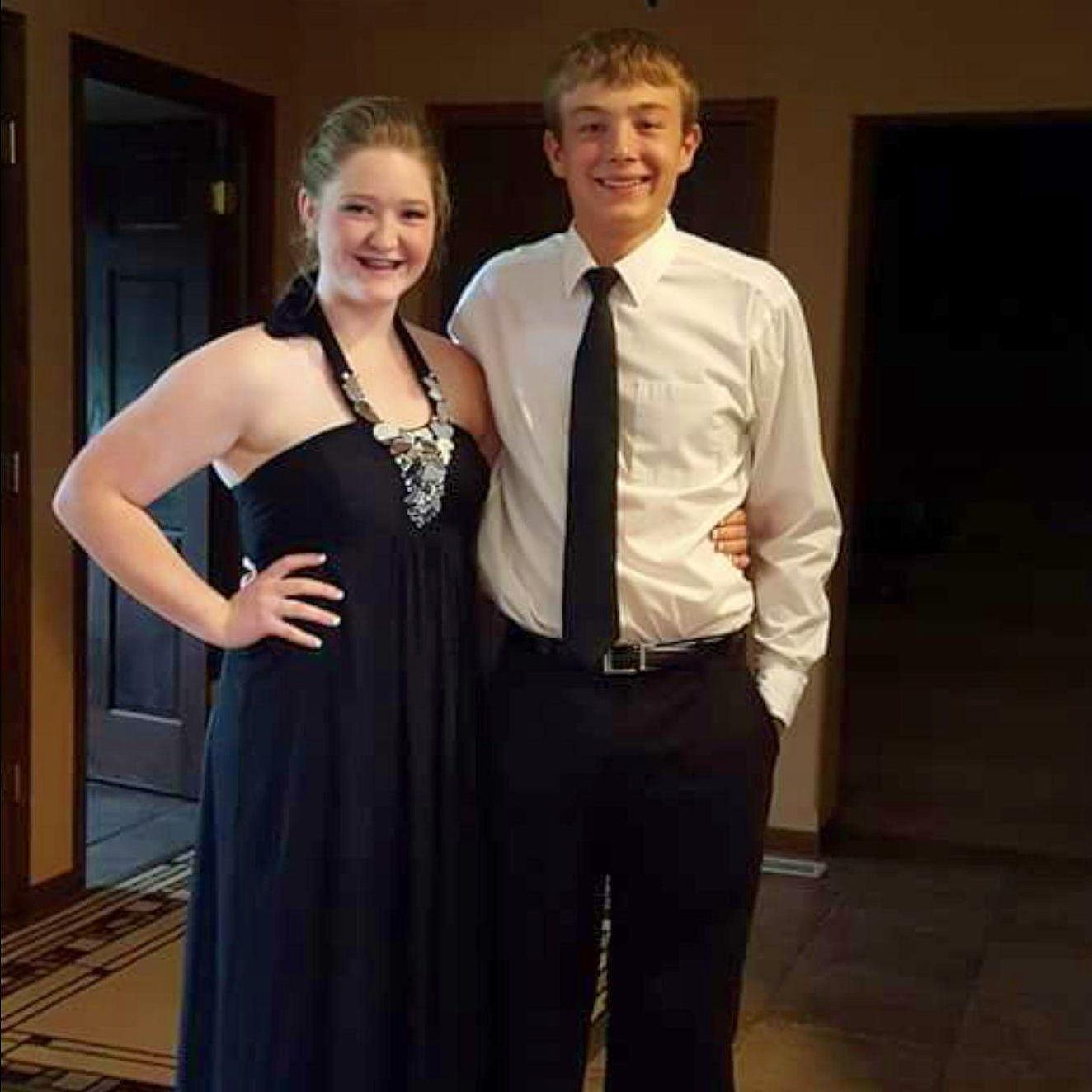 Our first prom, sophomore year!