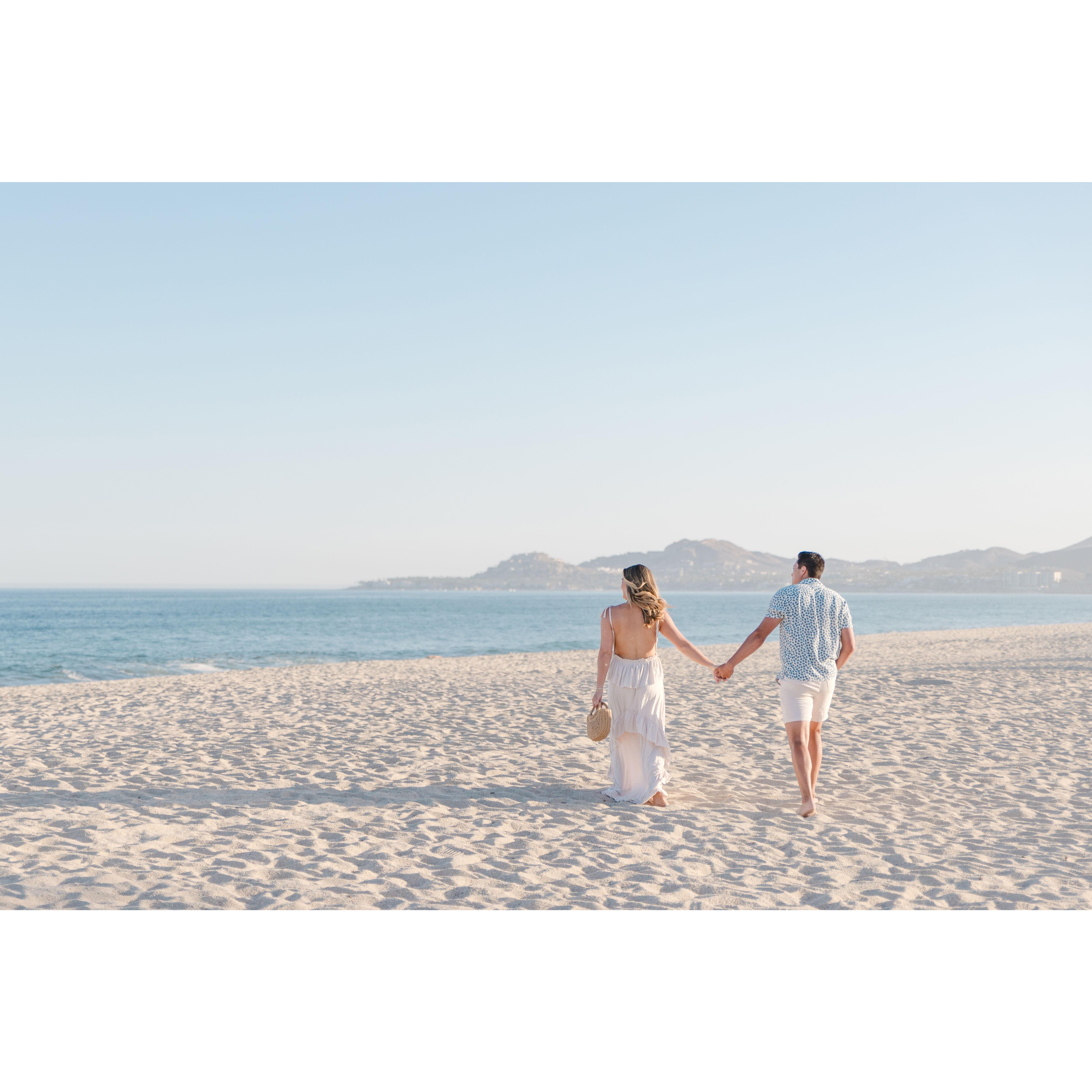 Walking to the proposal spot!