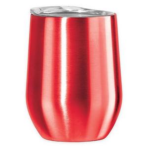 Oggi™ Cheers™ Stainless Steel Wine Tumbler with Acrylic Lid in Red