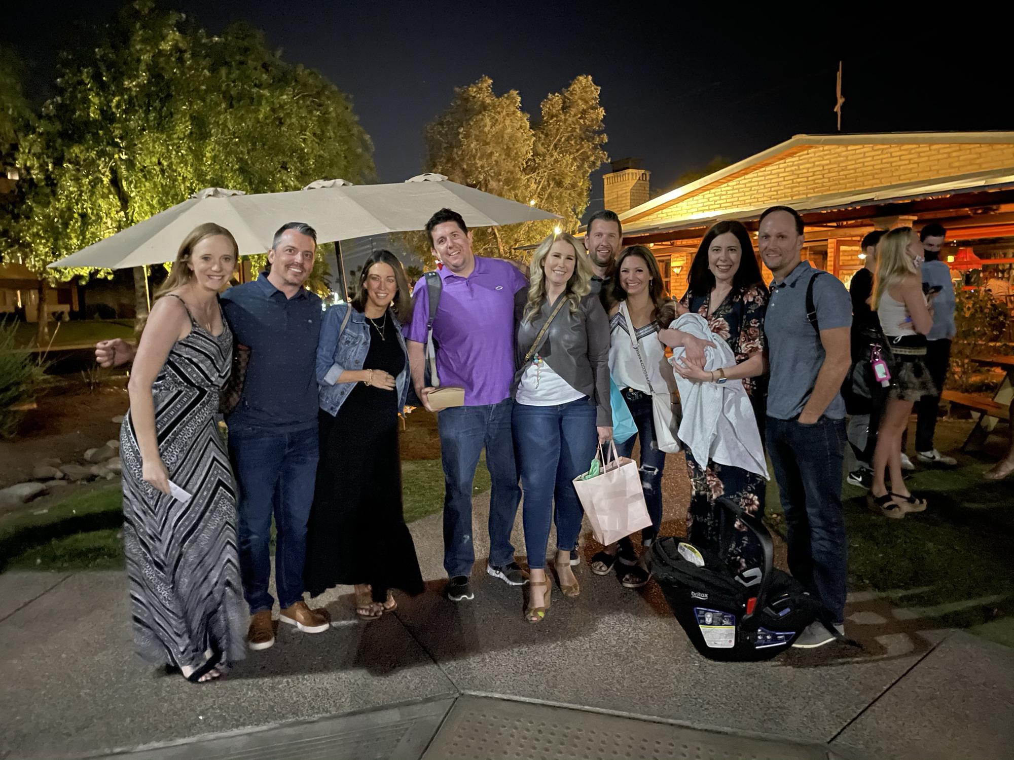 Celebrating Erica's 35th birthday in Phoenix, AZ in April 2021.