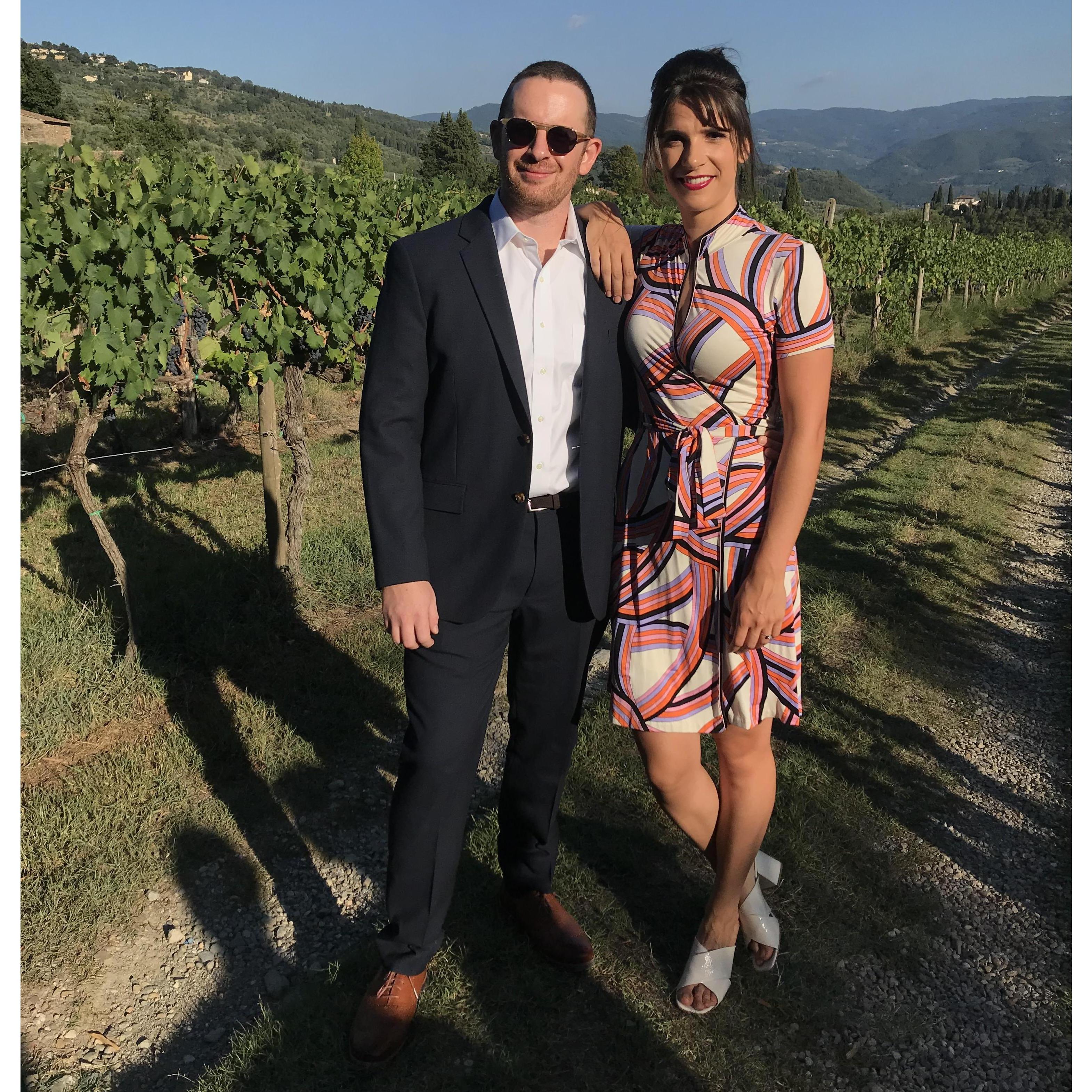 September 2019, in Tuscany for John & Lauren's wedding. This was our first international trip together!