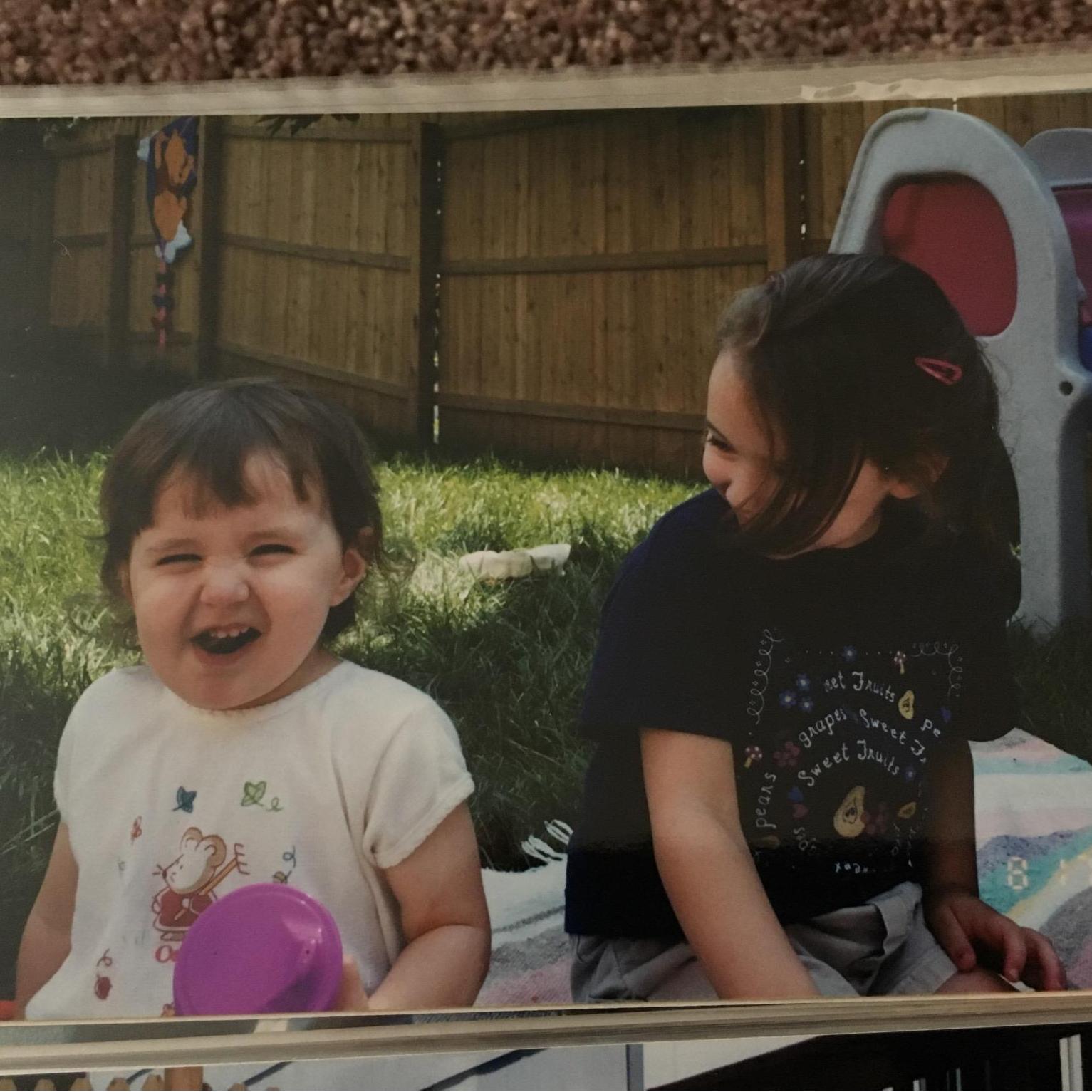 abby and her cousin/bridesmaid Allie - 2000