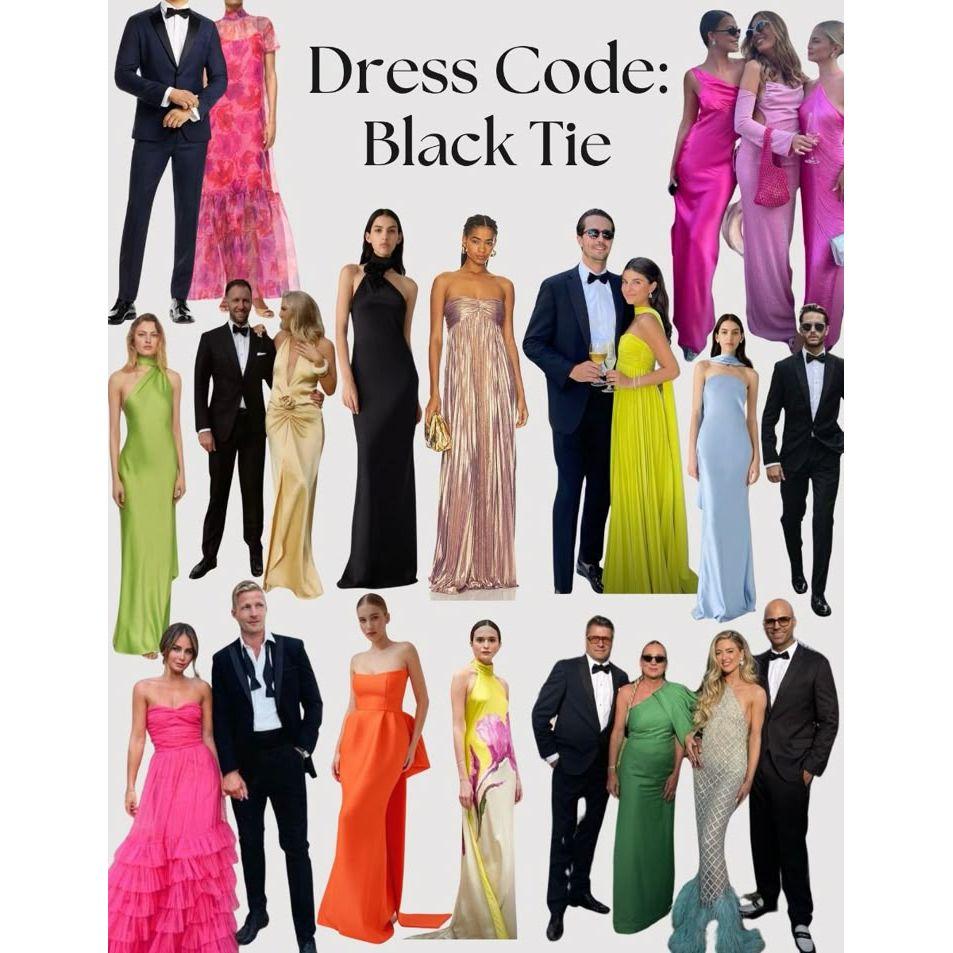 Our dress code is black tie optional. Men are encouraged to wear dark colors suits or tuxedos and women are encouraged to wear long colorful gowns.