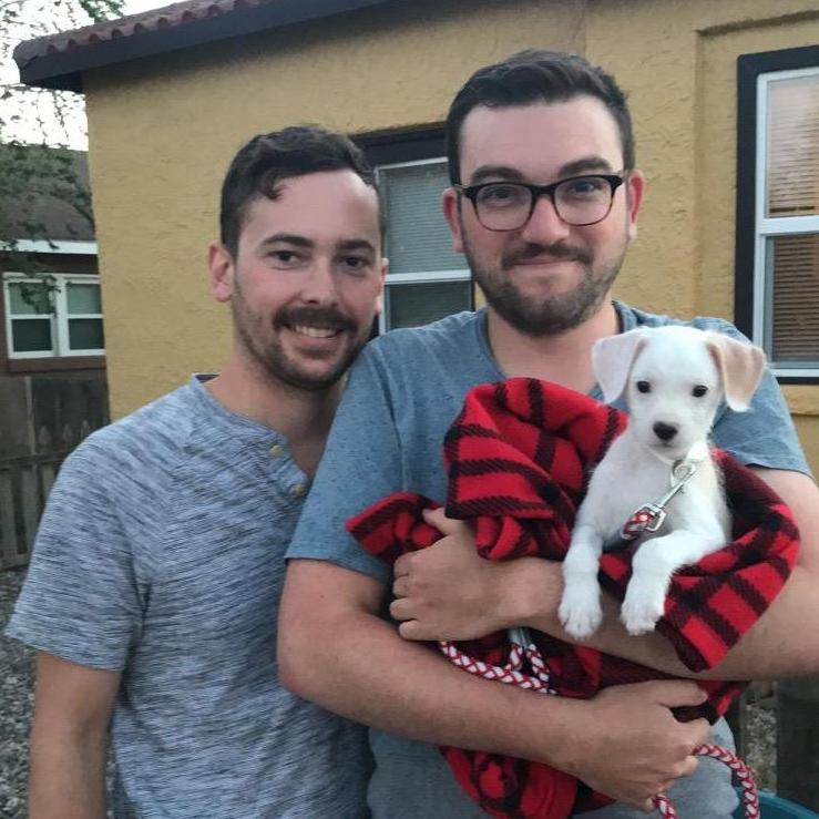 The day we brought our puppy, Odin, home.