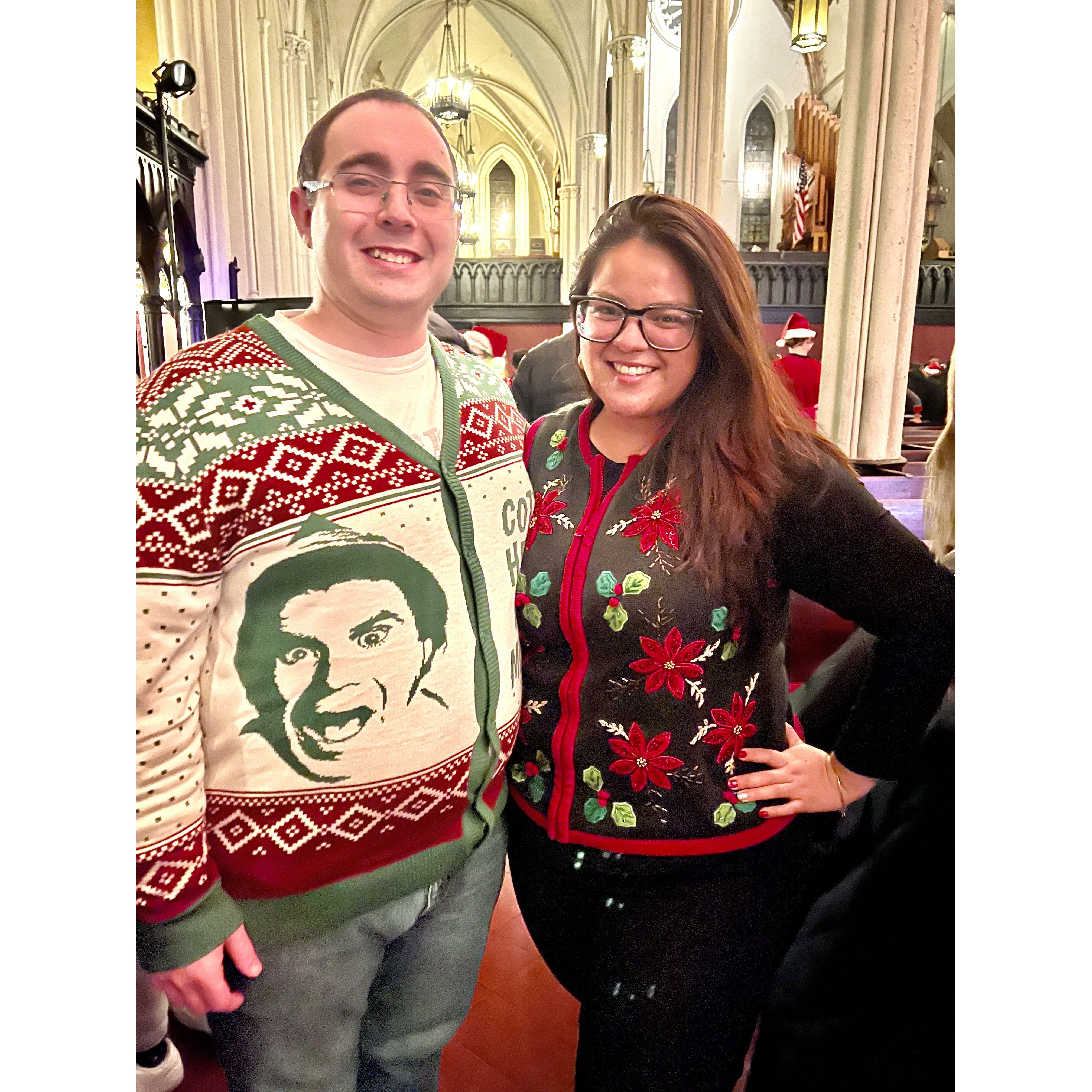 Our first Ugly Christmas Sweater Party at Church