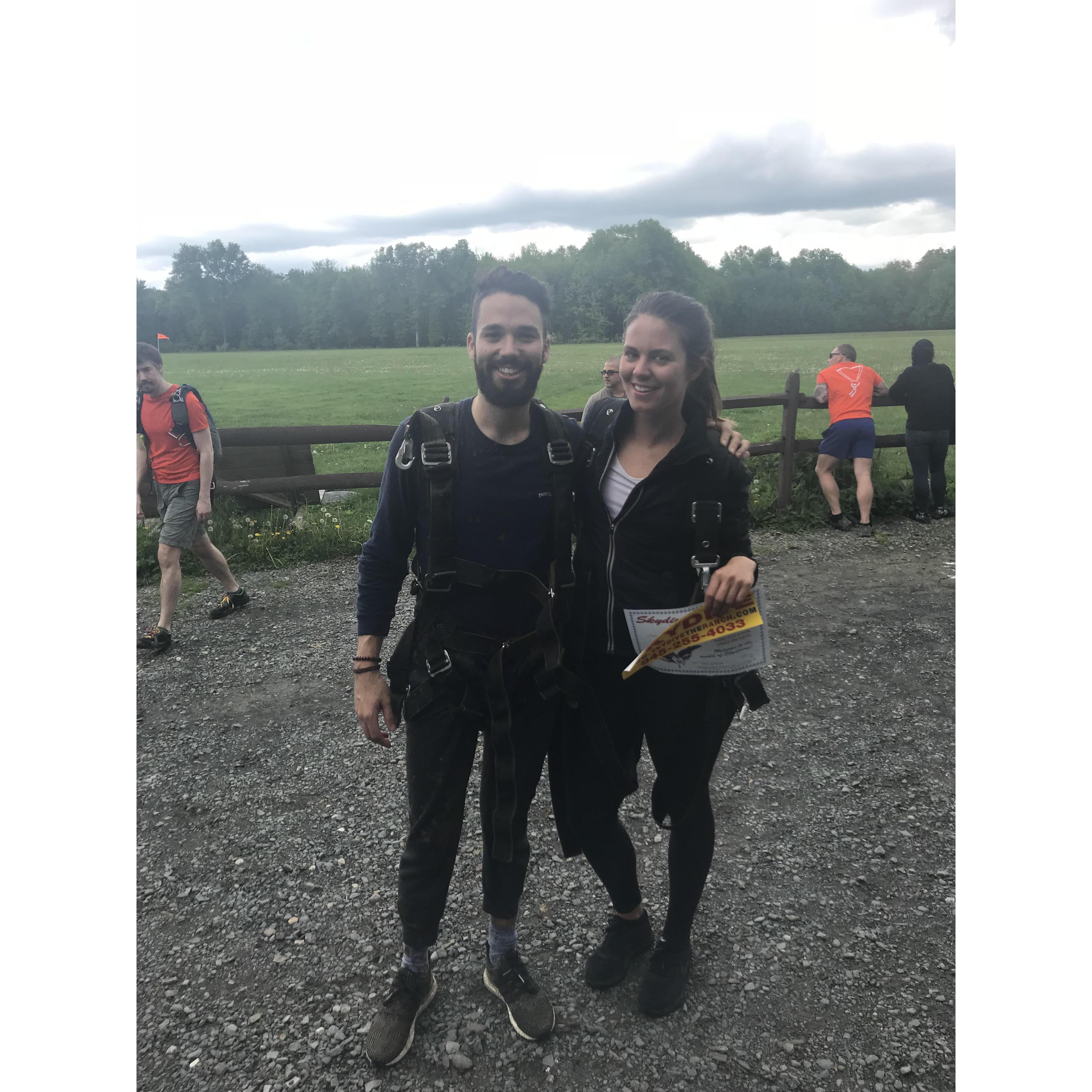 Skydiving for Maria's 29th birthday