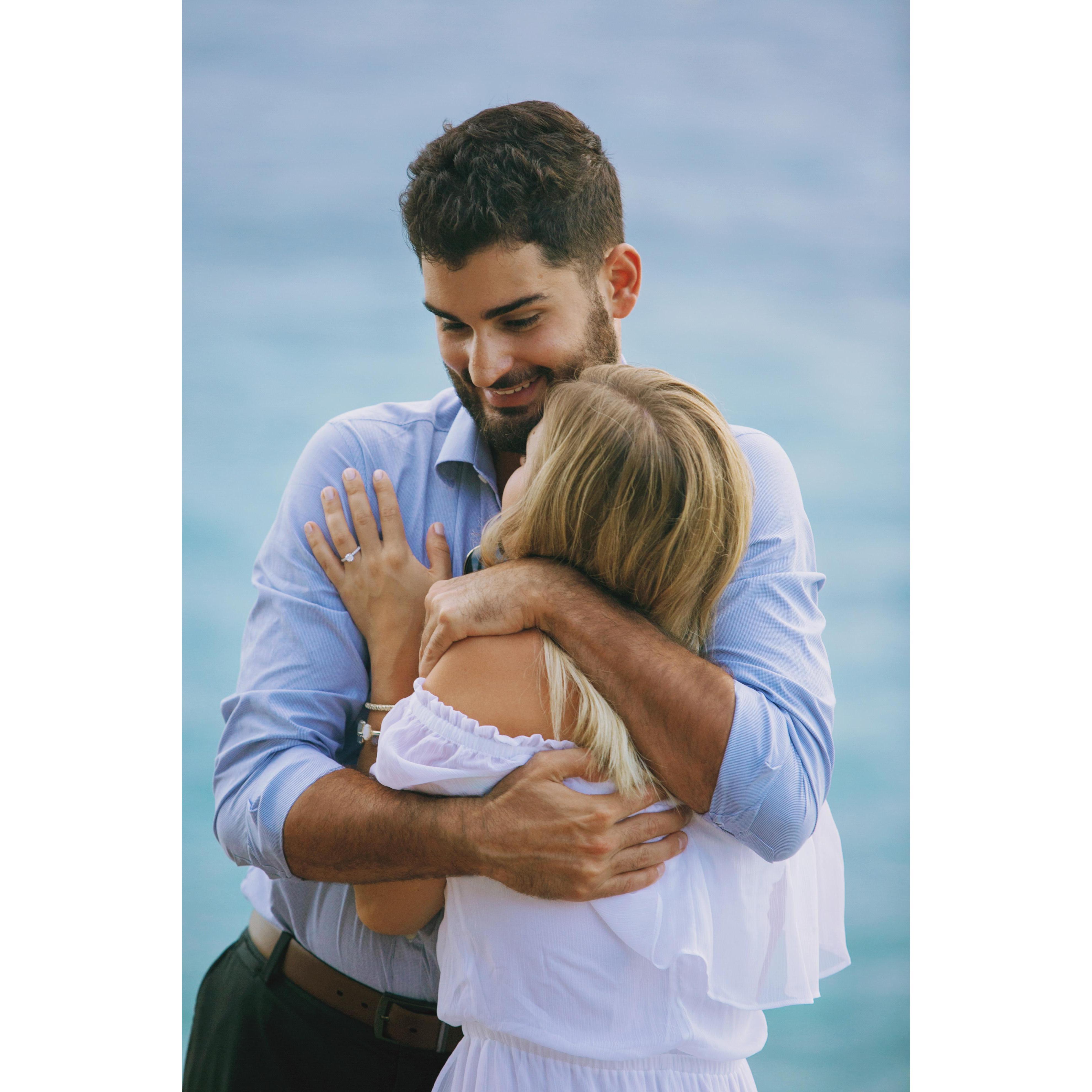Right after Dani said "Yes"

Cozumel, Mexico 8/7/2018