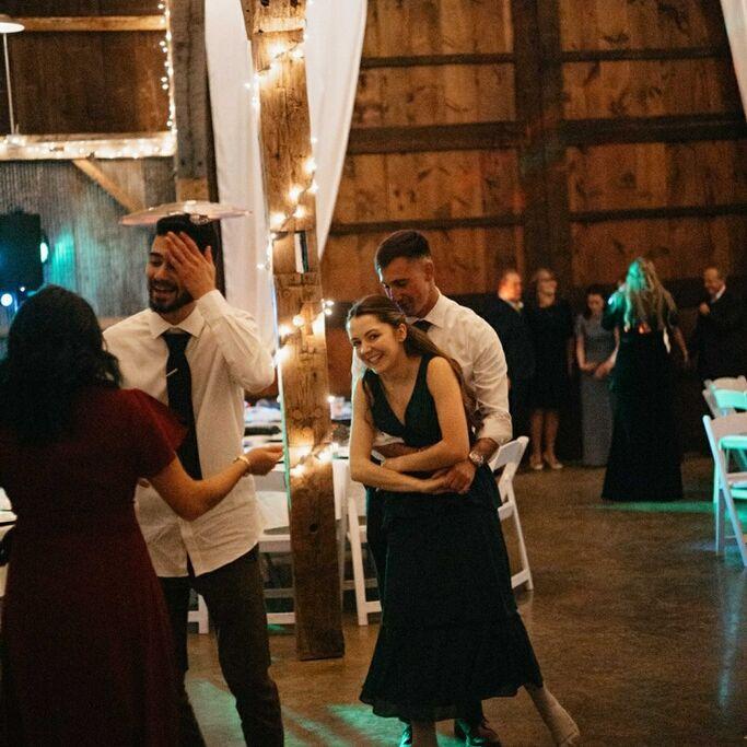 Ask them about their 5-hour drive from Springfield, MO to Kansas City, KS through a massive blizzard in a front-wheel drive rental car after this wedding