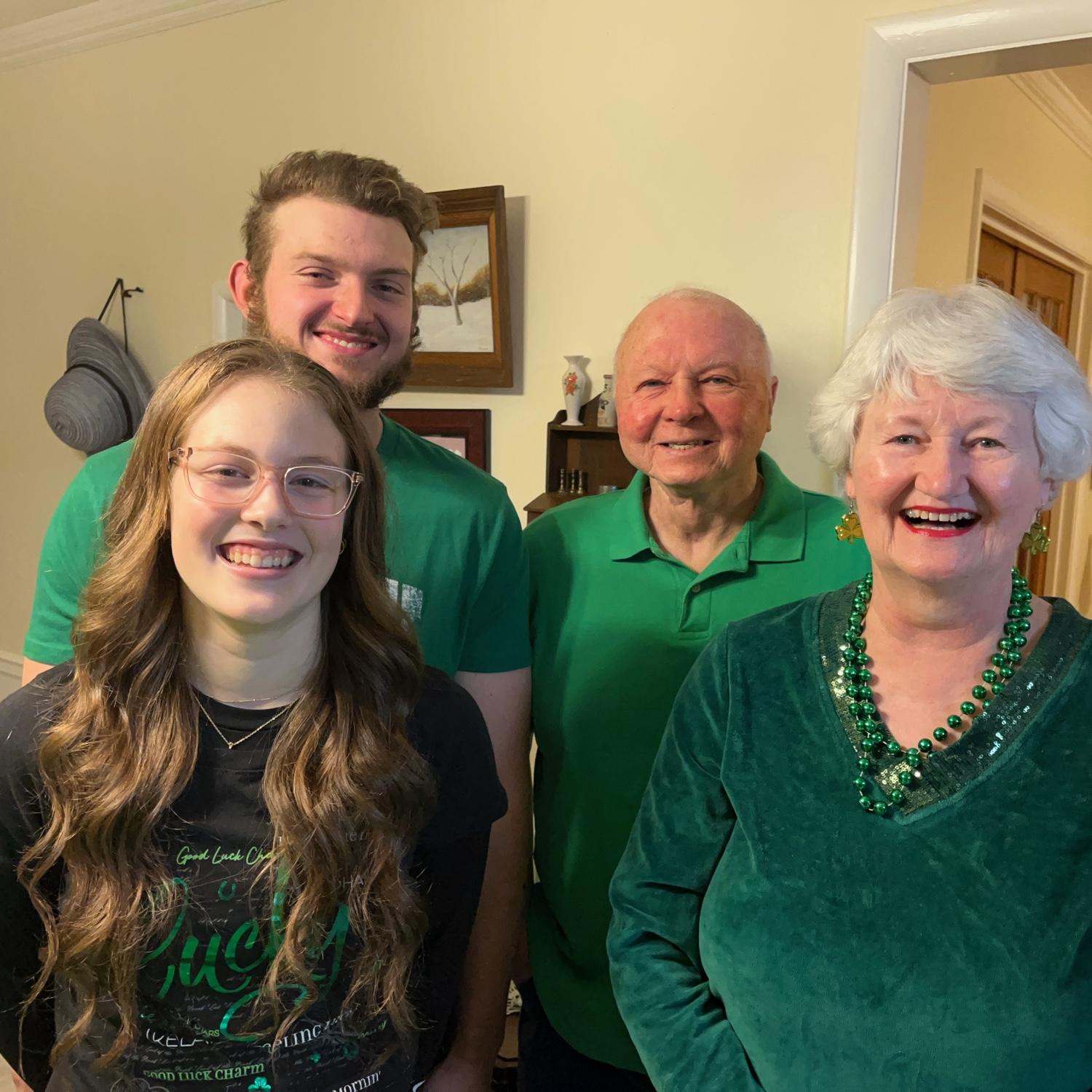 Grandma and Grandpa with DJ and Lil!