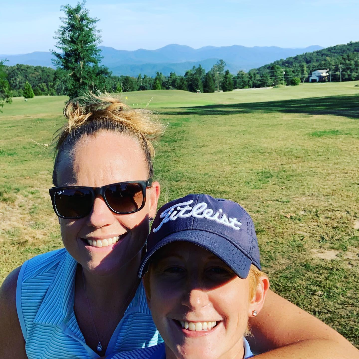 Playing one of the more interesting courses we have seen up near Wintergreen, VA