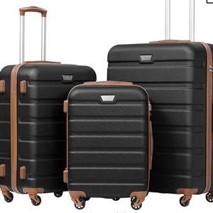 Coolife Luggage 3 Piece Set Suitcase Spinner Hardshell Lightweight TSA Lock
