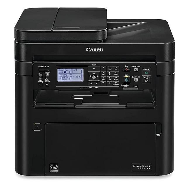 Canon imageCLASS MF264dw All-in-One Wireless Monochrome Laser Printer, Black - Print Scan Copy - 30 ppm, 600 x 600 dpi, 2.5" 5-line LCD, Auto 2-Sided Printing, 35 Sheets ADF, Ethernet