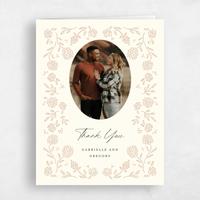 Beige Wedding Thank You - Clarian Photo