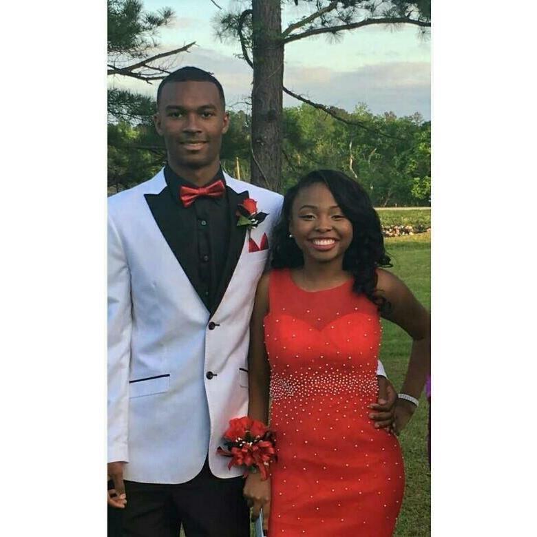 This was us during our Junior prom.