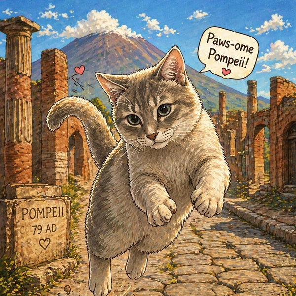 Pompeii Tour on our Honeymoon