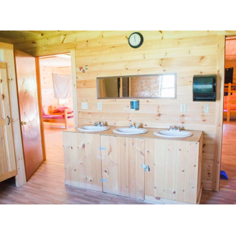 Cabin sink station.