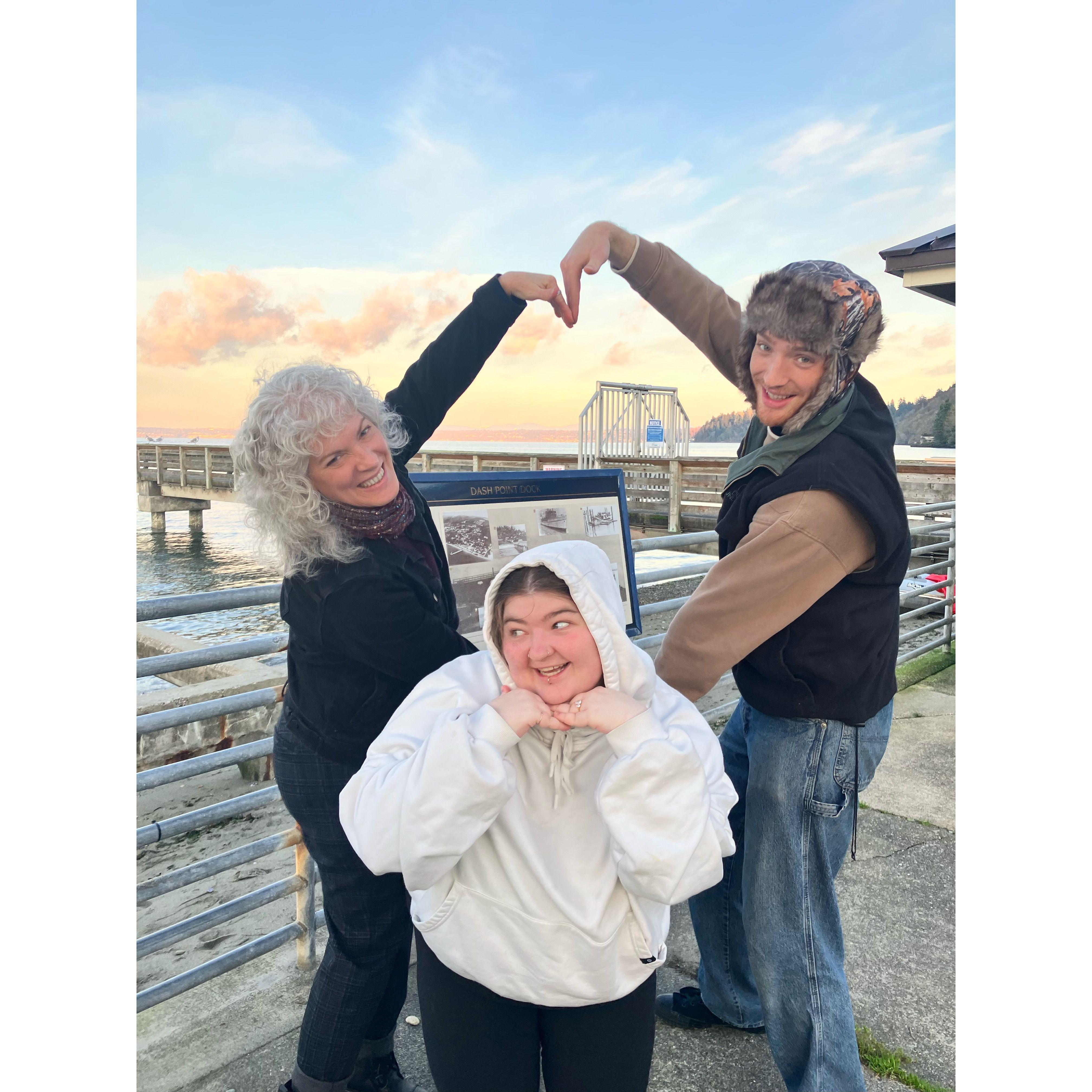 Jill and Desmond love Gabby, they took this photo just to prove it