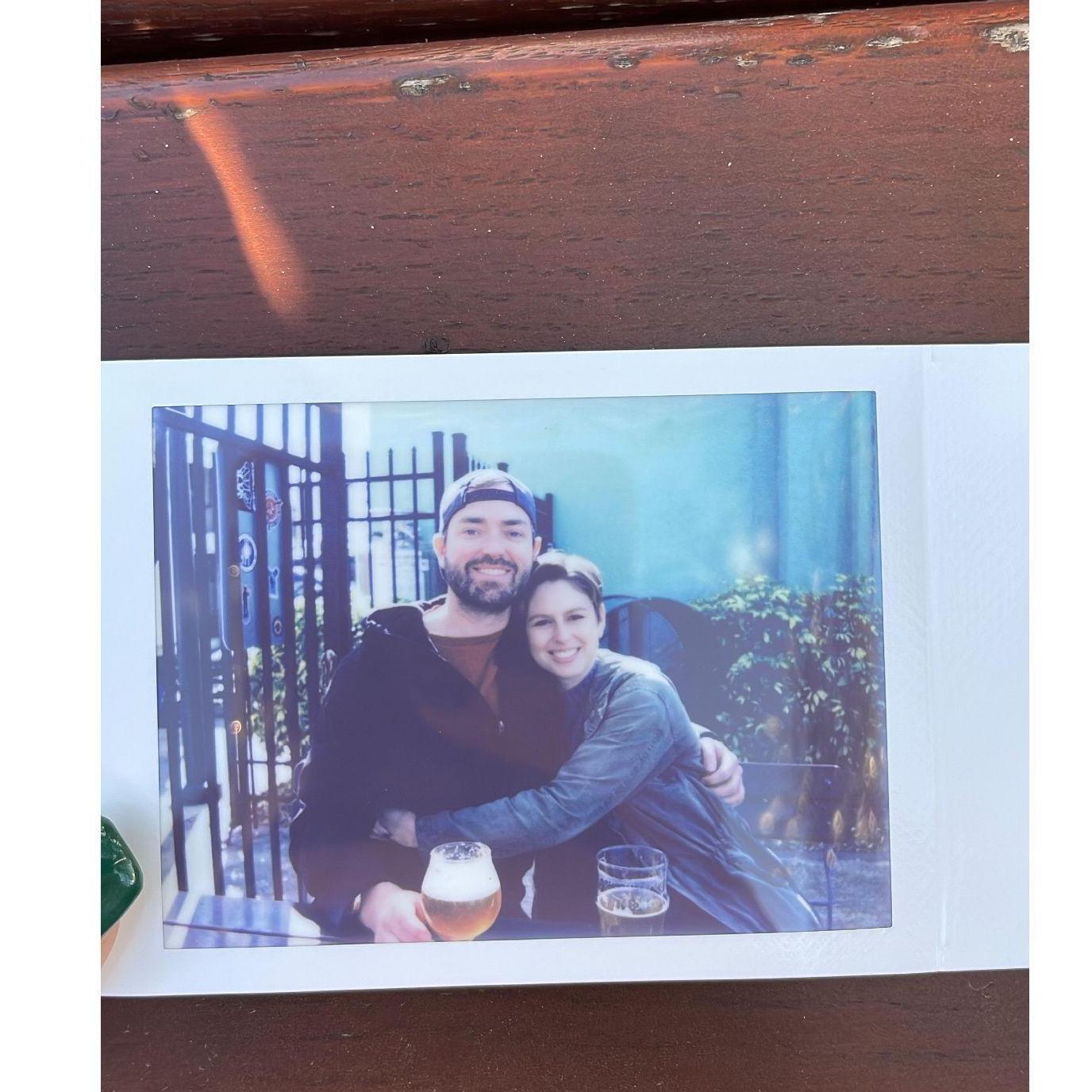 Our first photo together.