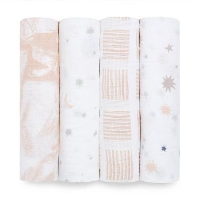 aden + anais essentials Muslin Swaddles - 4pk