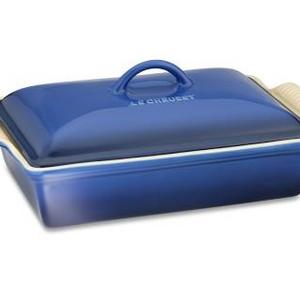 Le Creuset Heritage Stoneware Rectangular Covered Casserole, Lapis