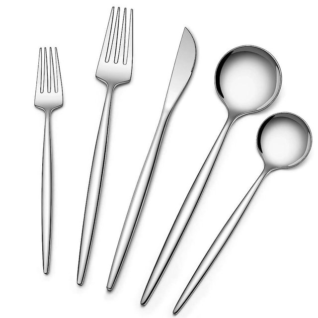 Silverware Set 30 Piece, Wildone Stainless Steel Flatware Set Service for 6, Cutlery Utensil Sets for Home Restaurant, Include Knife Fork Spoon Set, Dishwasher Safe