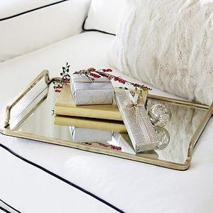 Lynn Brass & Mirror Tray