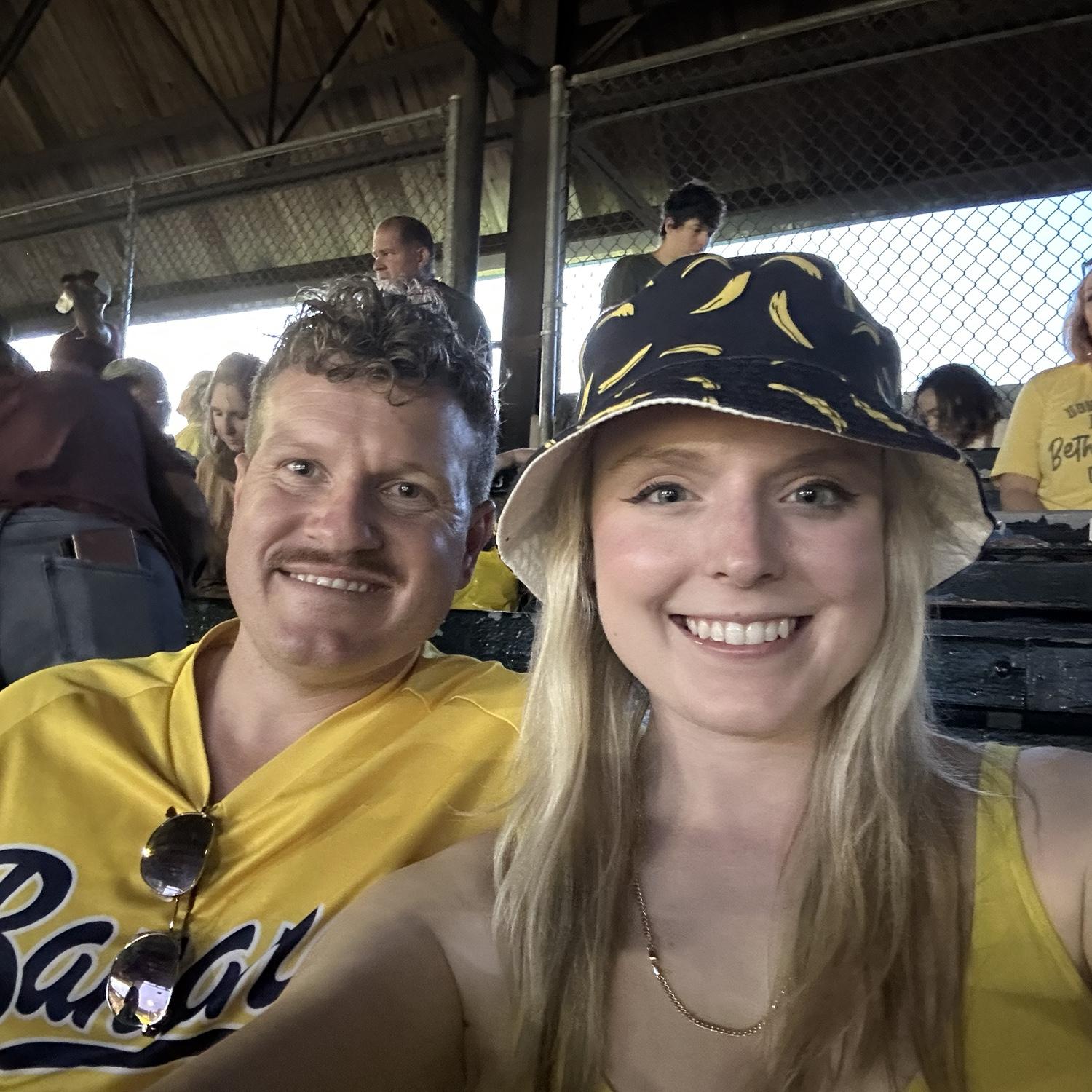 Fun fact: Woody tricked Morgan into a first date at the Savannah Bananas game. He claimed other friends would be there- they didn’t show until the 7th inning.
