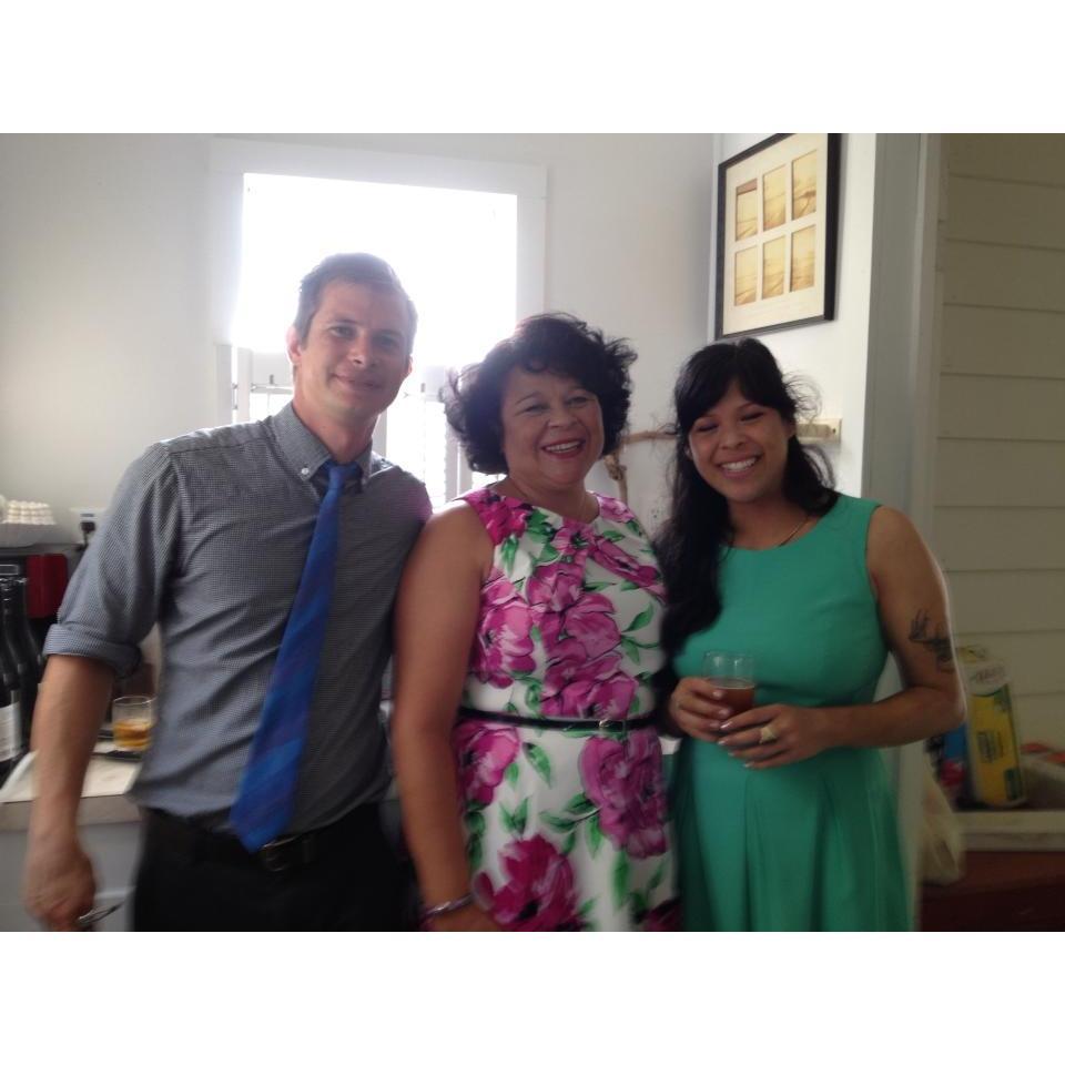 This was at Conrad's wedding right before the ceremony.