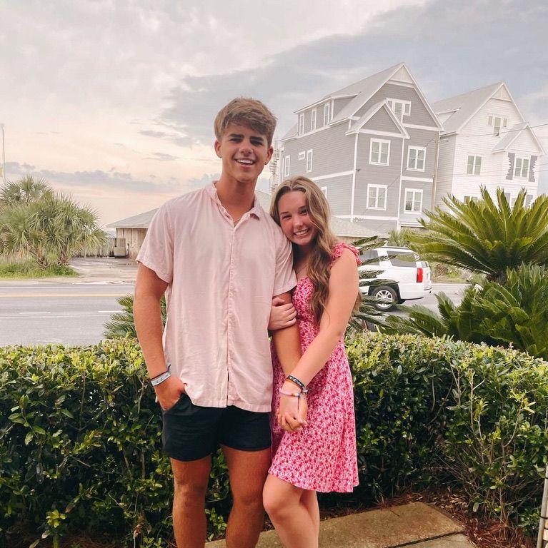 first picture together at beach week ha! Was so nervous to take this!