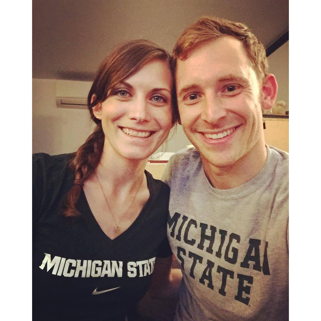 I didn't know much about football before meeting this guy...Go Green! (Oct 2017)